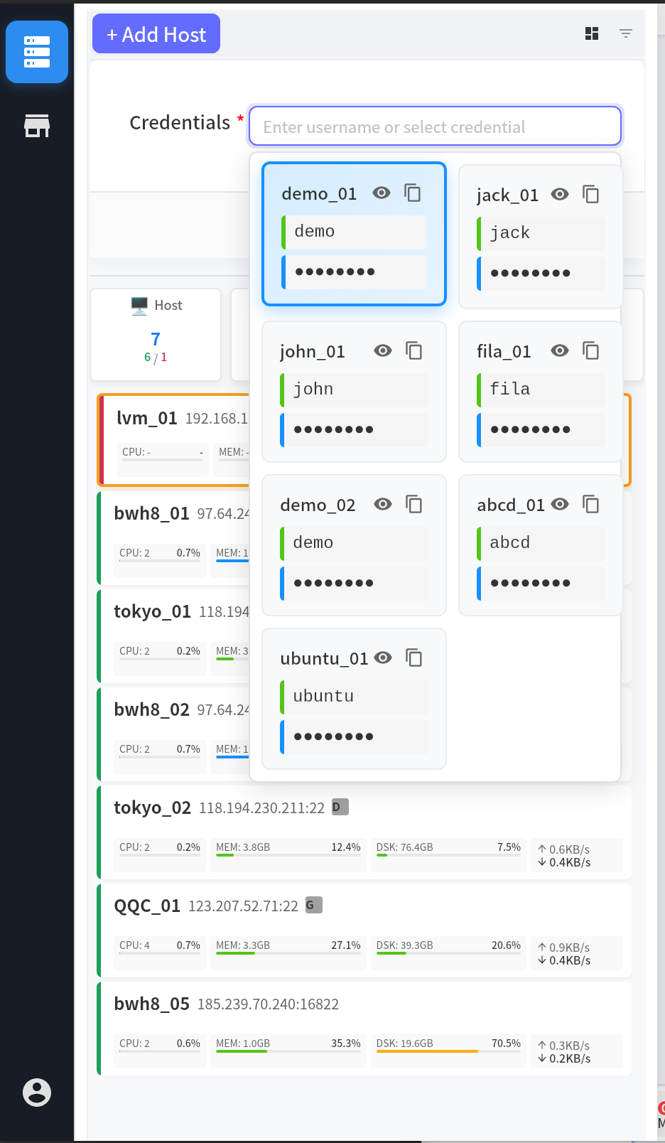 Add Host Step 2