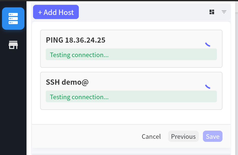 Add Host Step 3